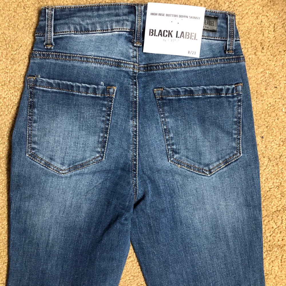 HP! Button Front High Waist Skinny Jeans - Picture 5 of 5